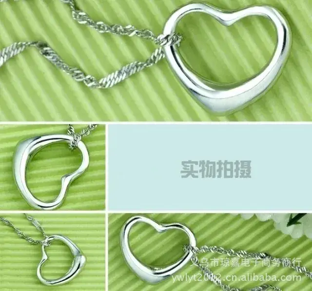 925 Sterling Silver Heart Pendant Necklace for Men Women — feature 12