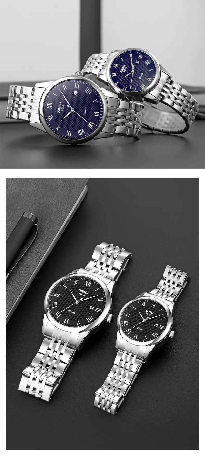 Skeena Women's Quartz Watch Black Genuine Leather Strap — feature 17