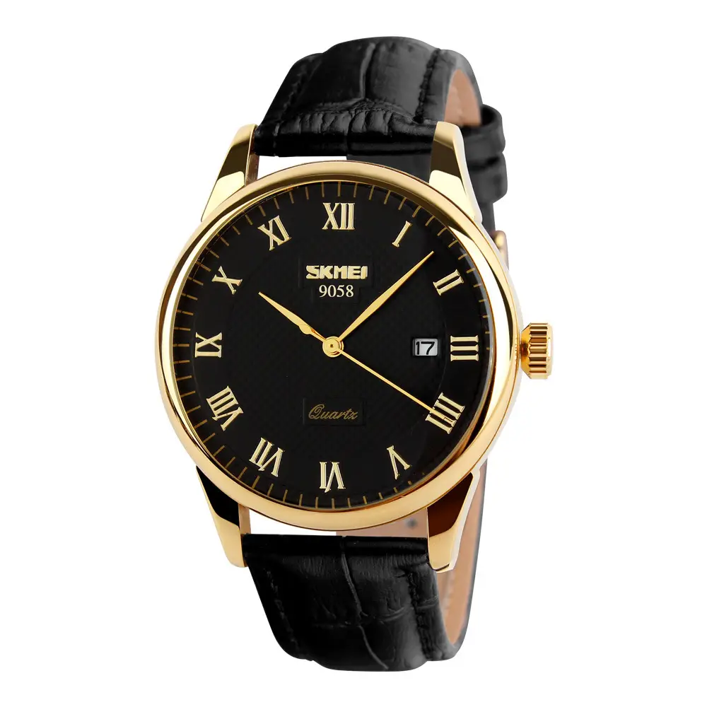 Skeena Women's Quartz Watch Black Genuine Leather Strap - Image 15