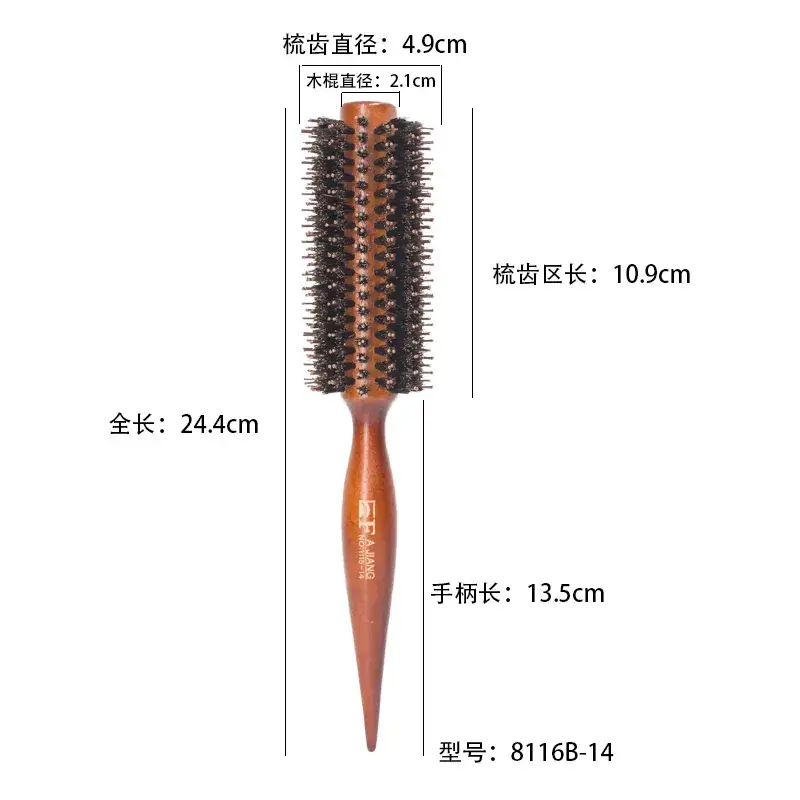 High Temp Resistant Curly Hair Comb Pear Blossom Head - Image 3
