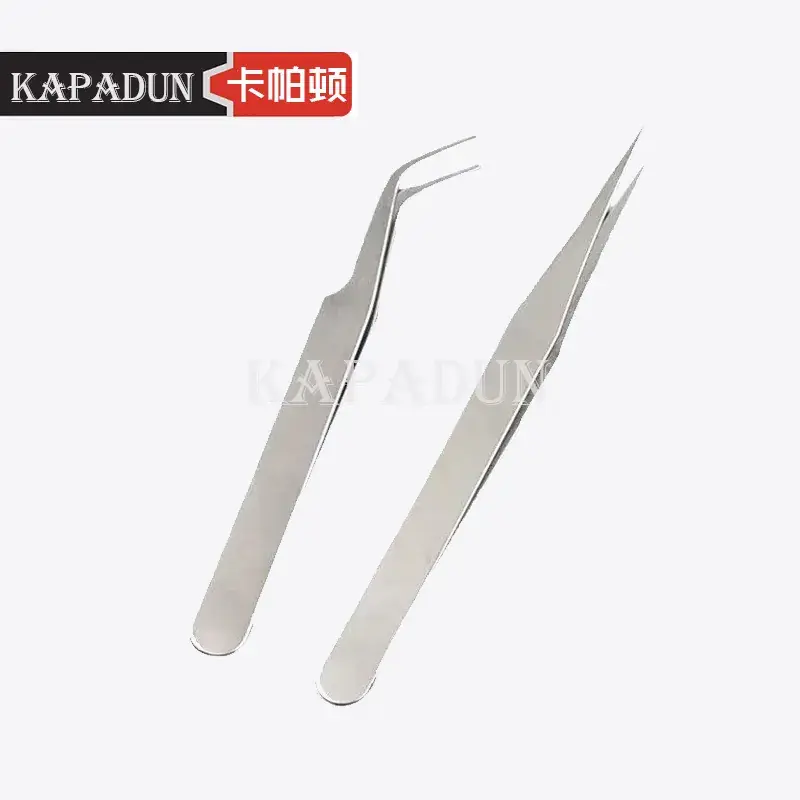 Stainless Steel Manual Eyebrow Nail Drill Tweezers - Image 4