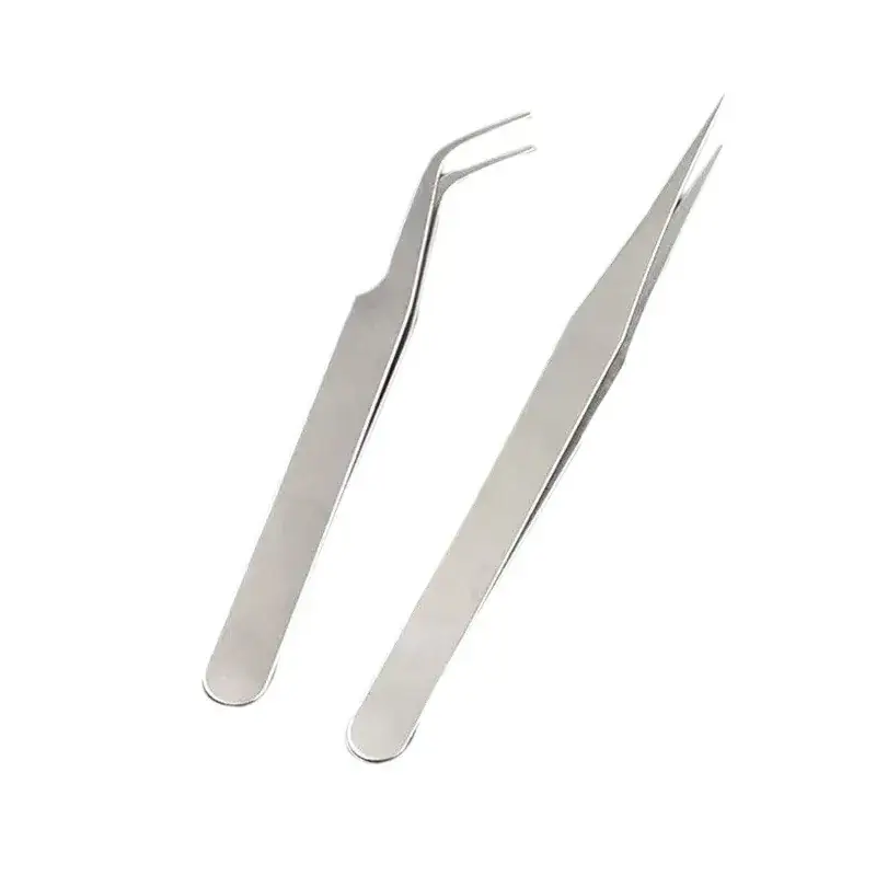 Stainless Steel Manual Eyebrow Nail Drill Tweezers - Image 5