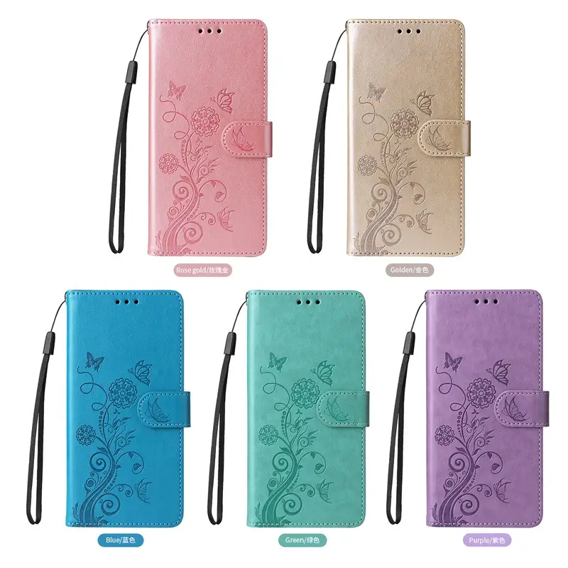Purple Butterfly Embossed Phone Case for iPhone 17