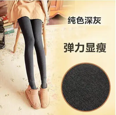 Fleece Lined Thick Leggings Women Autumn Winter Warm Tight Fit - Image 2