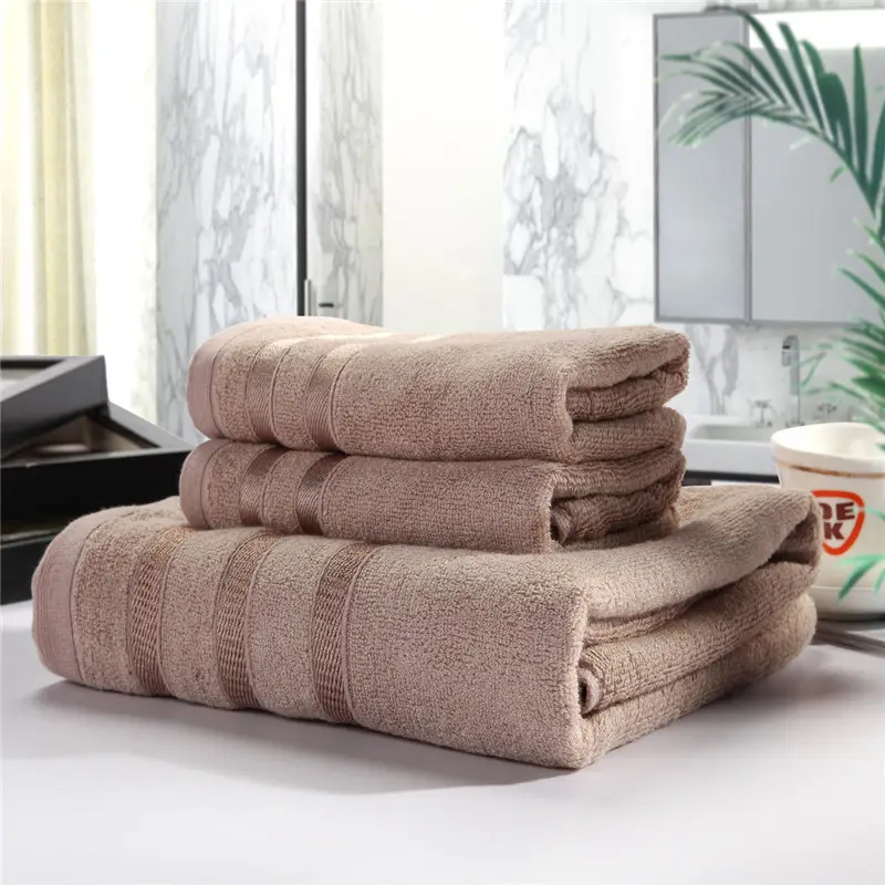 Mozhu Bamboo Fiber Towel 3Pc Set Pink Microfiber — feature 9