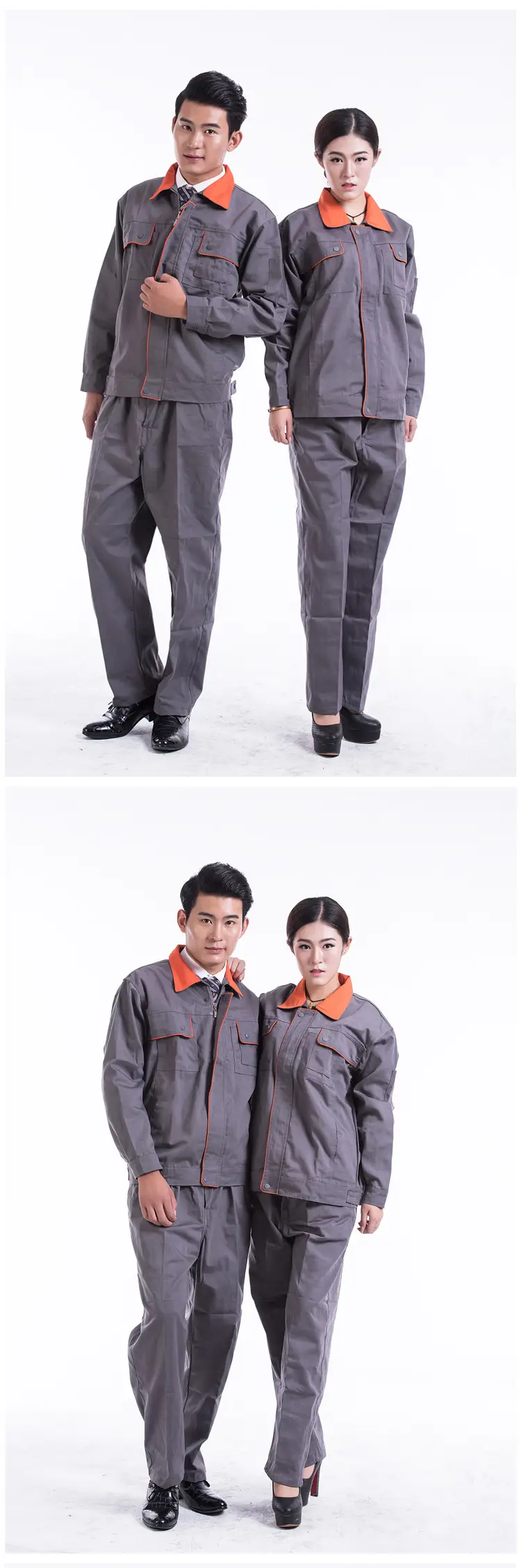 Grey Canvas Work Suit Xizang Blue Collar Uniform