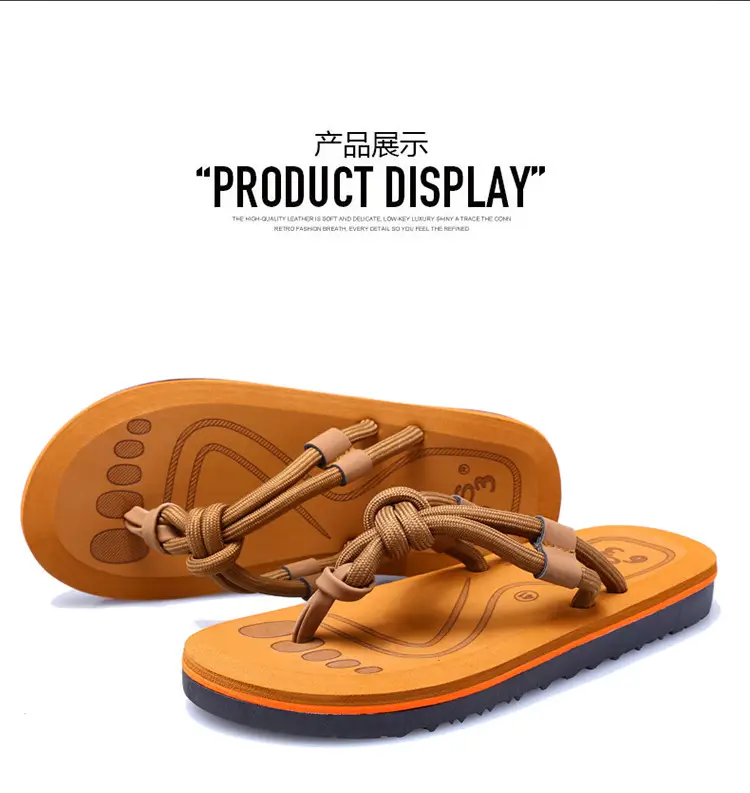 Men's Black Non-Slip Vietnamese Slippers Sandals — feature 10