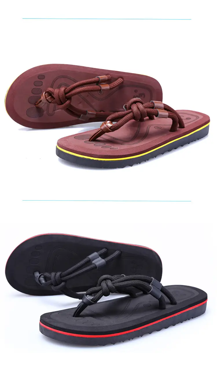 Men's Black Non-Slip Vietnamese Slippers Sandals — feature 11
