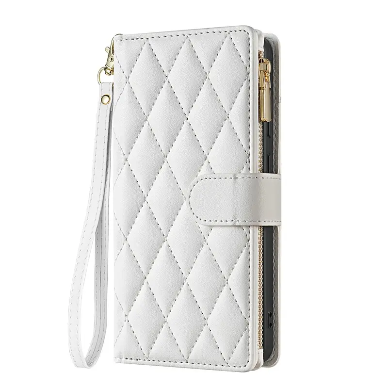 Chanel-Style Multi-Card Phone Leather Crossbody Case - Image 2