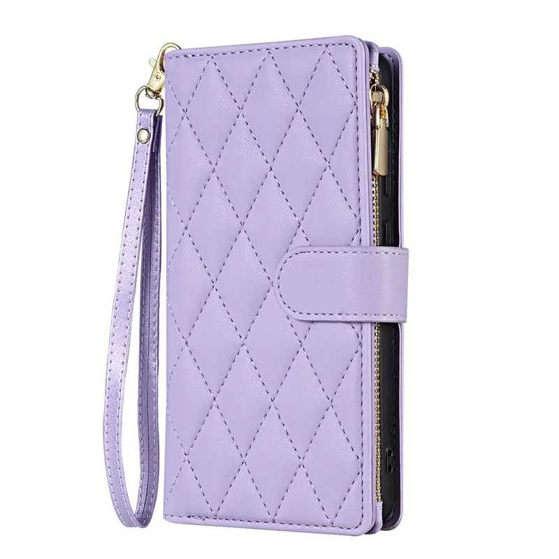 Chanel-Style Multi-Card Phone Leather Crossbody Case - Image 4