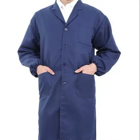 Men's Long Beige Button Coat Denim Dustproof Transport - Image 4