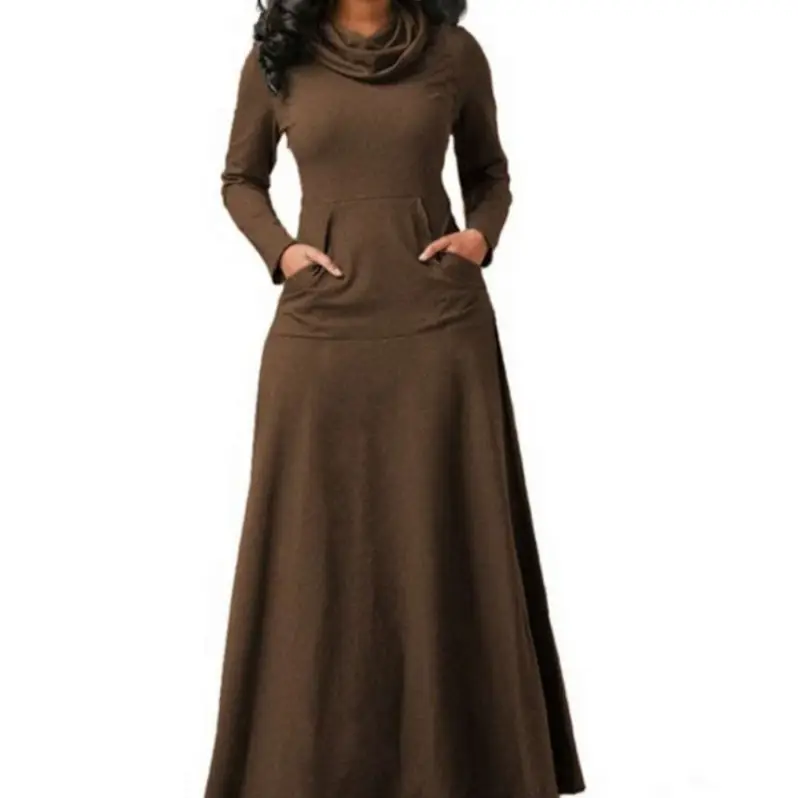 24 Yuan Spot 2022 Long Scarf Dress Solid Color - Image 13