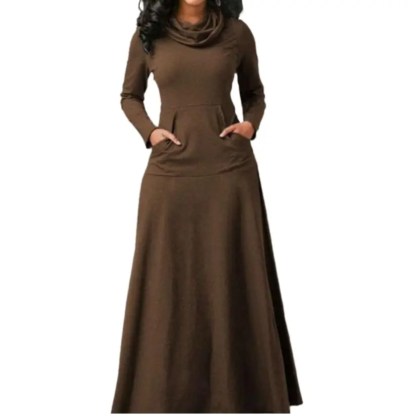 24 Yuan Spot 2022 Long Scarf Dress Solid Color