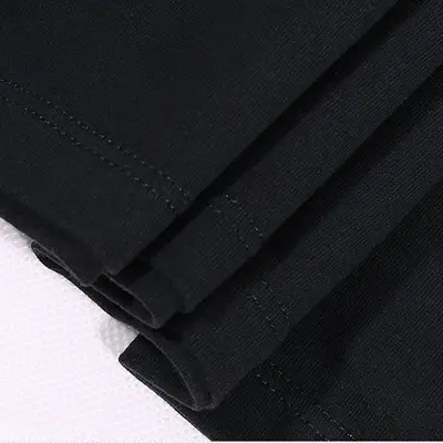 Cotton Men's Long Sleeve T-Shirt Large Black - Image 5