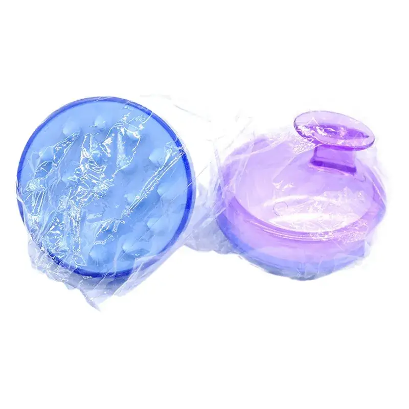 Purple Silicone Shampoo Comb for Scalp Massage