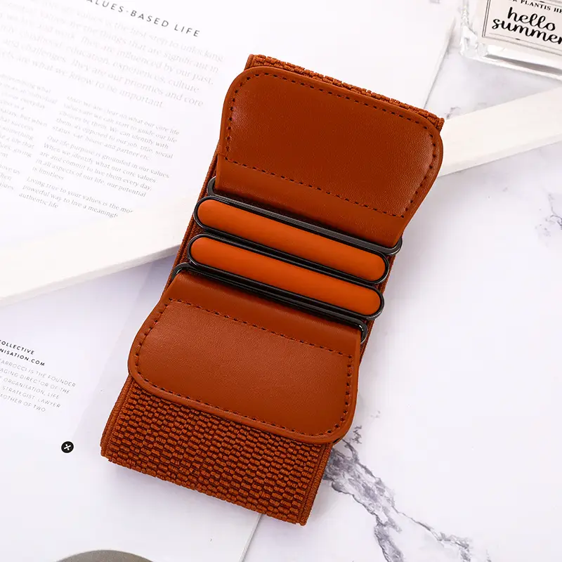 Korean Style Women's Elastic Belt Girdle Down Jacket Belt - Image 4