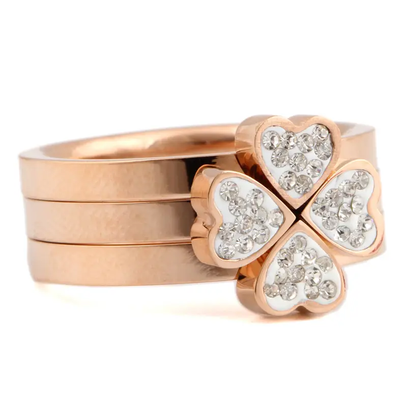 Rose Gold Butterfly Crystal Ring for Women - Image 5