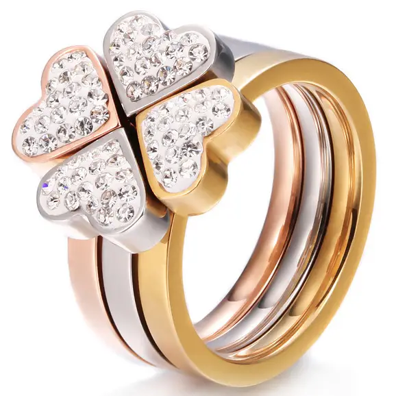 Rose Gold Butterfly Crystal Ring for Women — feature 1