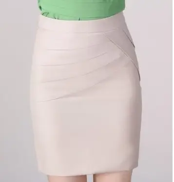 Women Navy Slim Fit Hip Skirt Summer Wear - Image 2