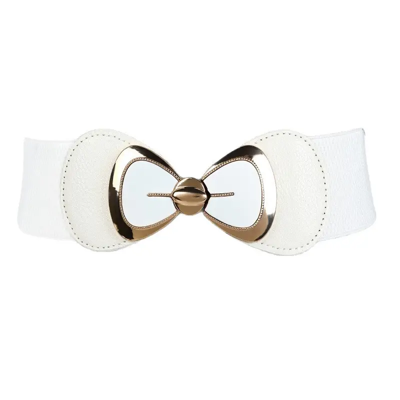 Korean Style Women's Elastic Waist Belt Buckle Belts