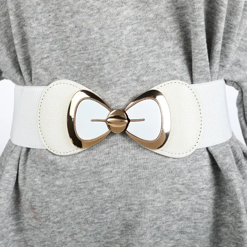 Korean Style Women's Elastic Waist Belt Buckle Belts