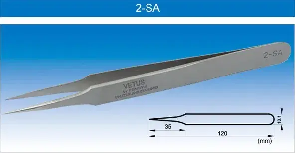 Precision Stainless Steel Tweezers 4-SA 5B-SA