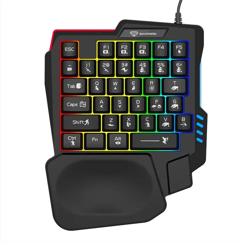 Imperial Leopard K5 One-handed Keyboard Gun God Throne Left-handed Mechanical Feel Game Keypad ebay Amazon Cross-Border