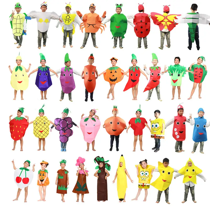 Children's Fruit Party Suit DIY Eco-Friendly Strawberry Costume