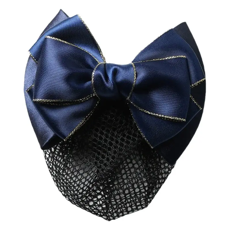 Korean Style Gold Edge Bow Hairpin for Women