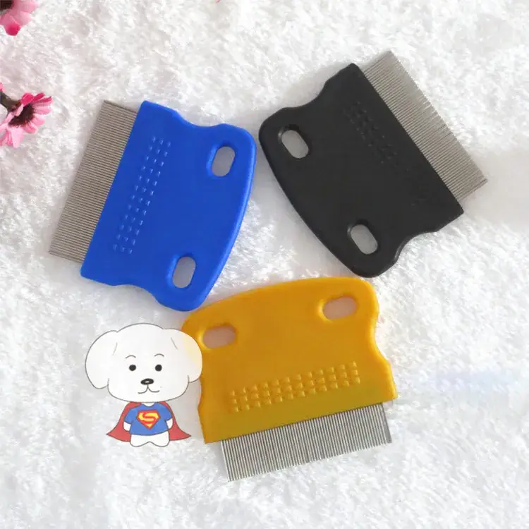 Factory Wholesale Pet Stainless Steel Needle Comb Cat Dog Cleaning Beauty Comb Open Knot Combs