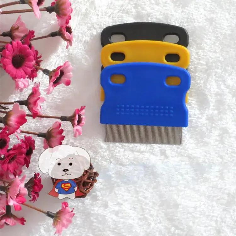 Factory Wholesale Pet Stainless Steel Needle Comb Cat Dog Cleaning Beauty Comb Open Knot Combs