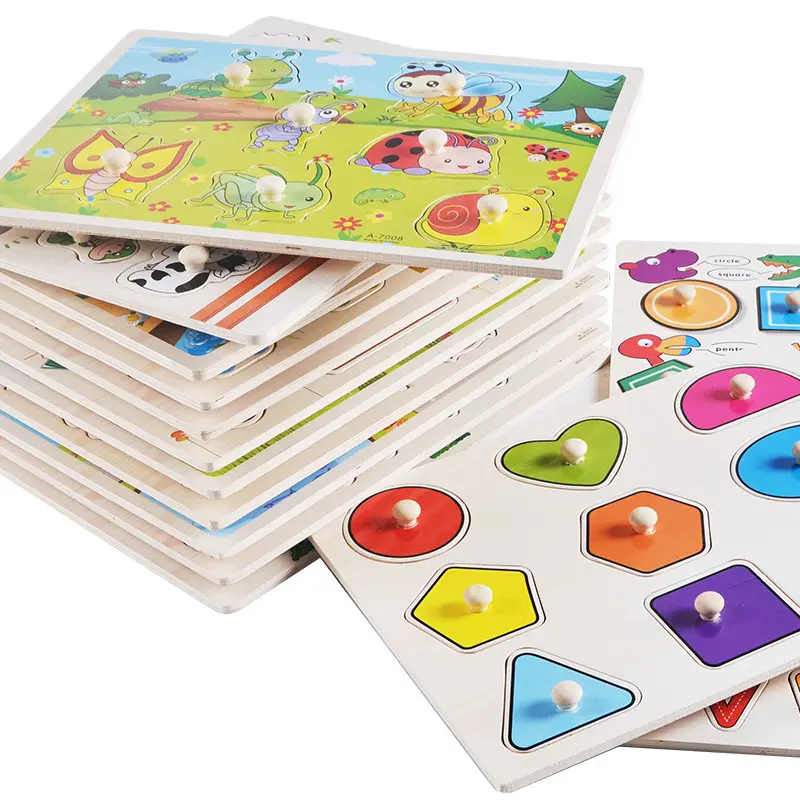 Three-Dimensional Wooden Educational Puzzle Toy for Kids - Image 75