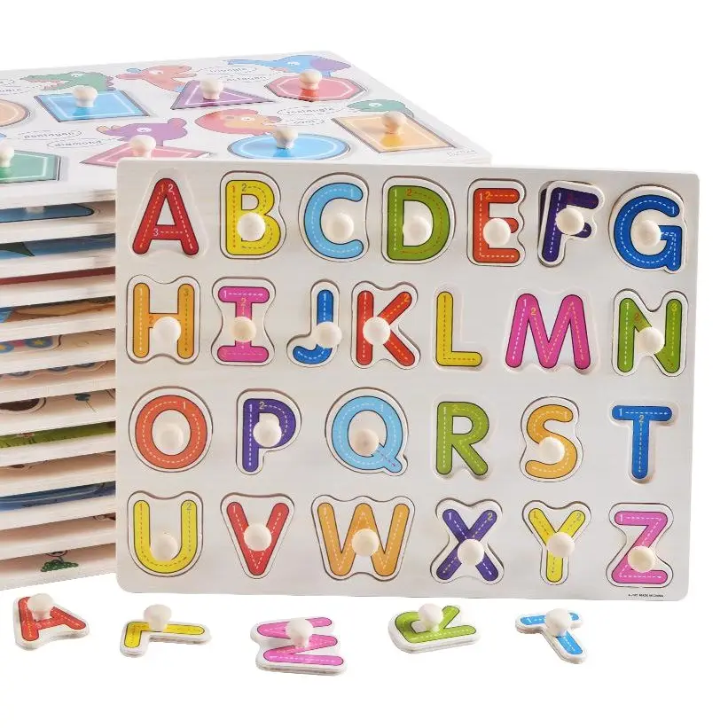 Three-Dimensional Wooden Educational Puzzle Toy for Kids