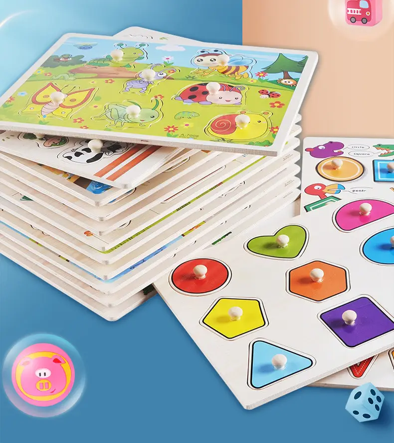 Three-Dimensional Wooden Educational Puzzle Toy for Kids — feature 11