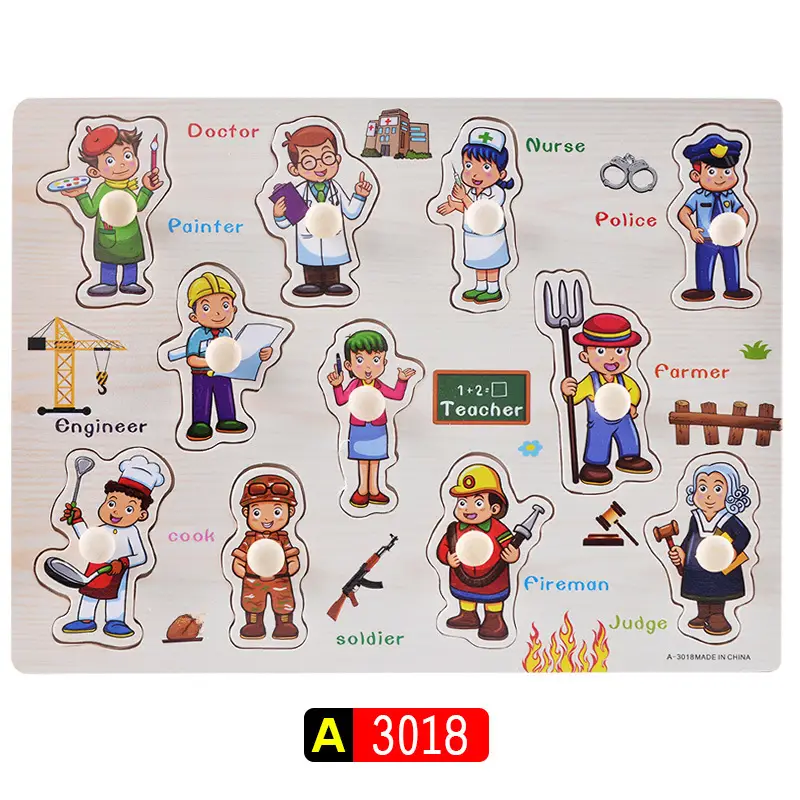 Three-Dimensional Wooden Educational Puzzle Toy for Kids - Image 19