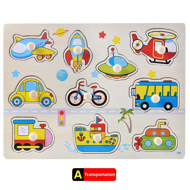 Three-Dimensional Wooden Educational Puzzle Toy for Kids - Image 55