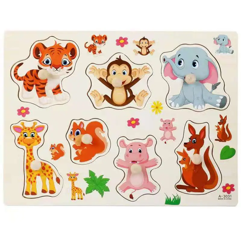 Three-Dimensional Wooden Educational Puzzle Toy for Kids - Image 58
