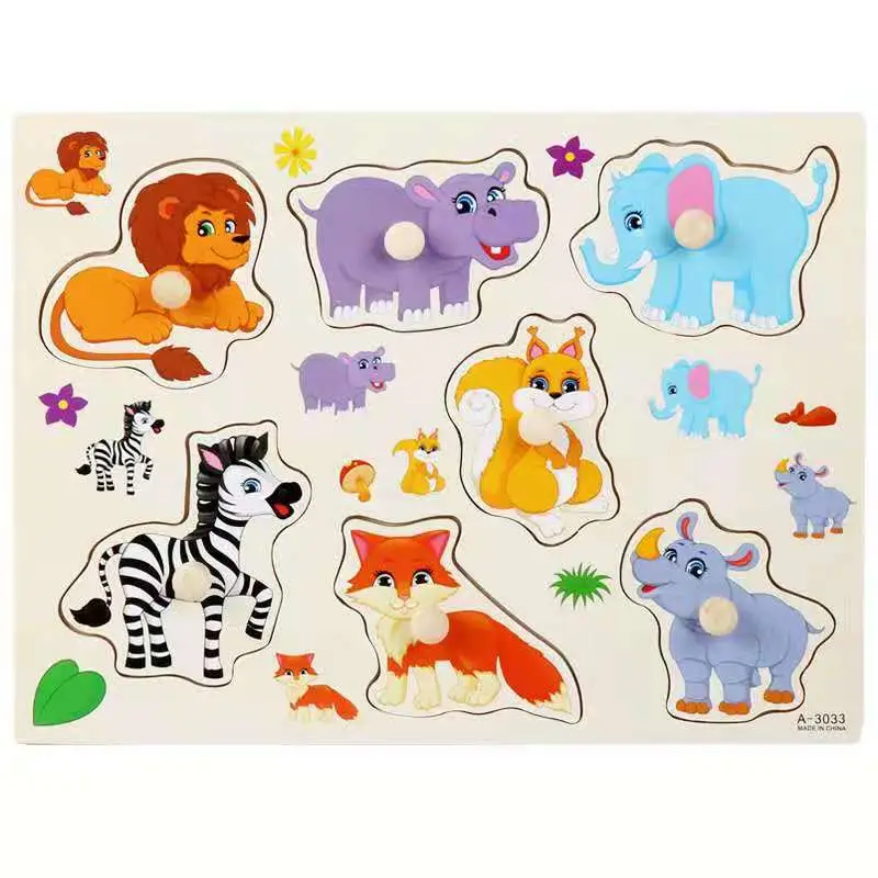 Three-Dimensional Wooden Educational Puzzle Toy for Kids - Image 60