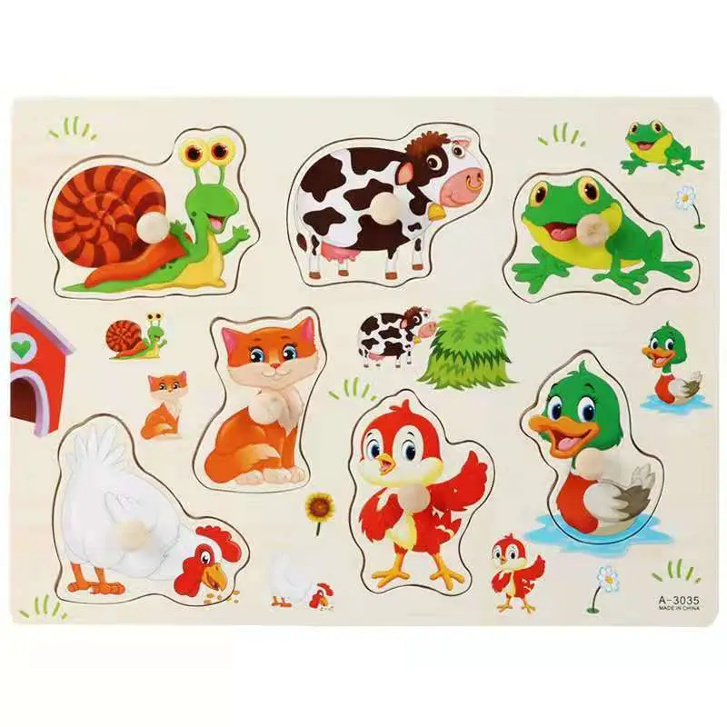 Three-Dimensional Wooden Educational Puzzle Toy for Kids - Image 62