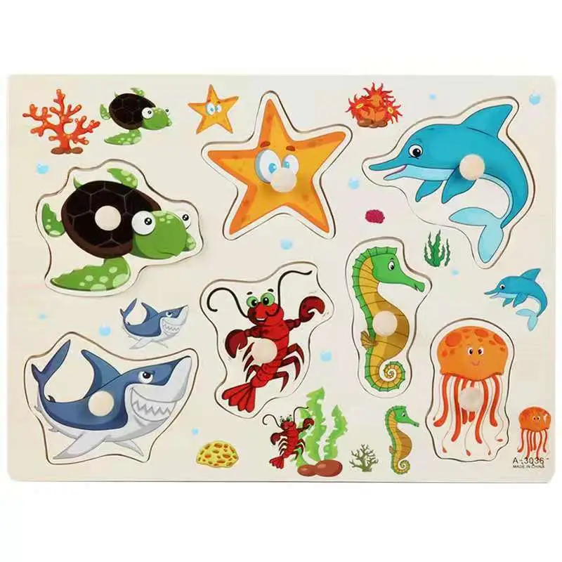 Three-Dimensional Wooden Educational Puzzle Toy for Kids - Image 63