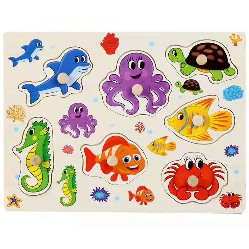 Three-Dimensional Wooden Educational Puzzle Toy for Kids - Image 64