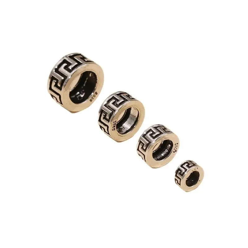 925 Sterling Silver Thai Design Bracelet Beads - Image 5