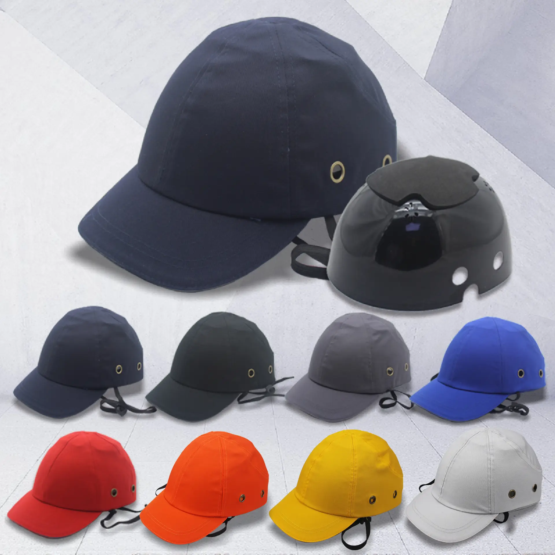 Red 6-Pore Baseball Safety Cap ABS Shell