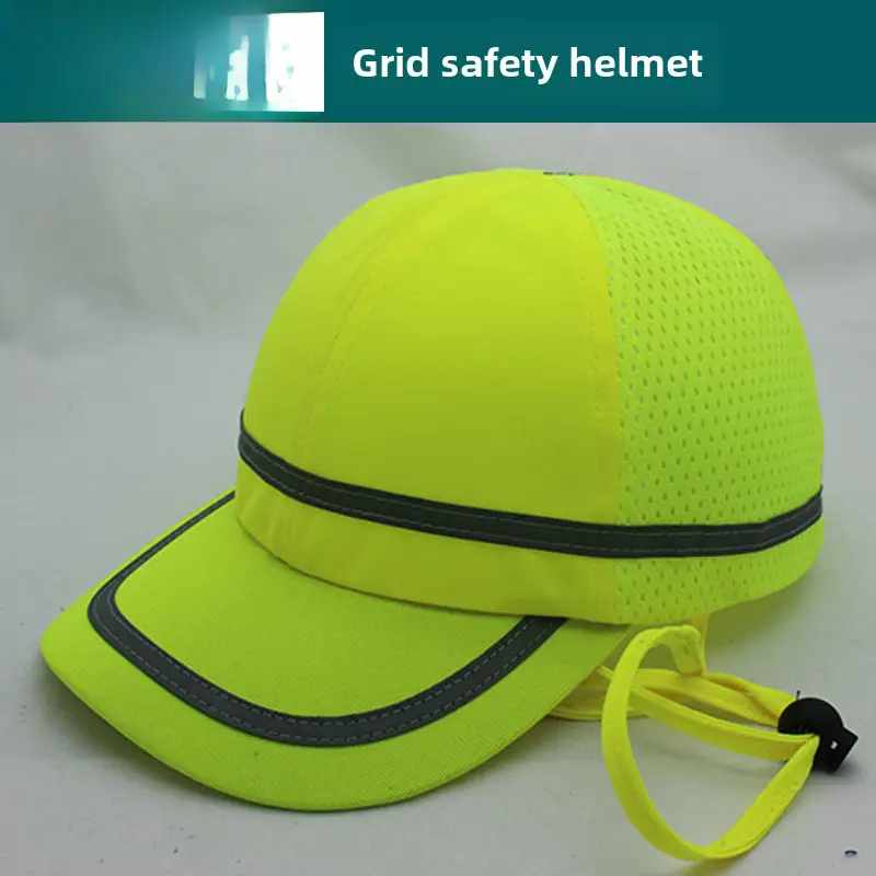 Red 6-Pore Baseball Safety Cap ABS Shell