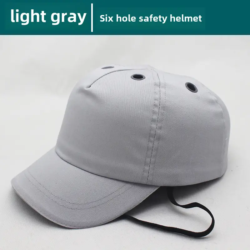 Red 6-Pore Baseball Safety Cap ABS Shell