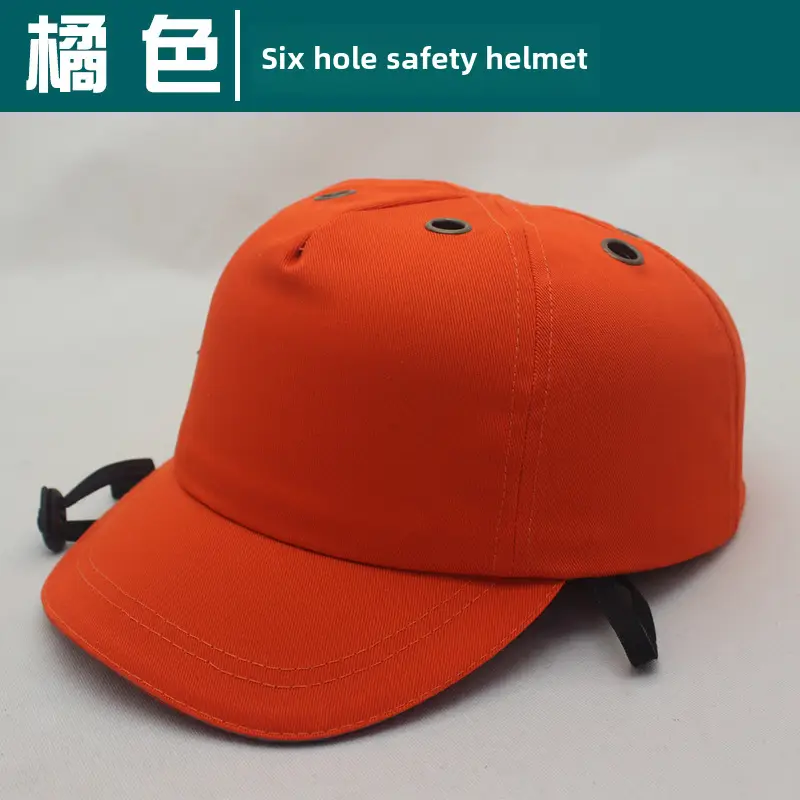 Red 6-Pore Baseball Safety Cap ABS Shell