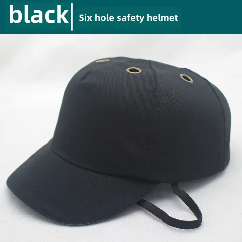 Red 6-Pore Baseball Safety Cap ABS Shell