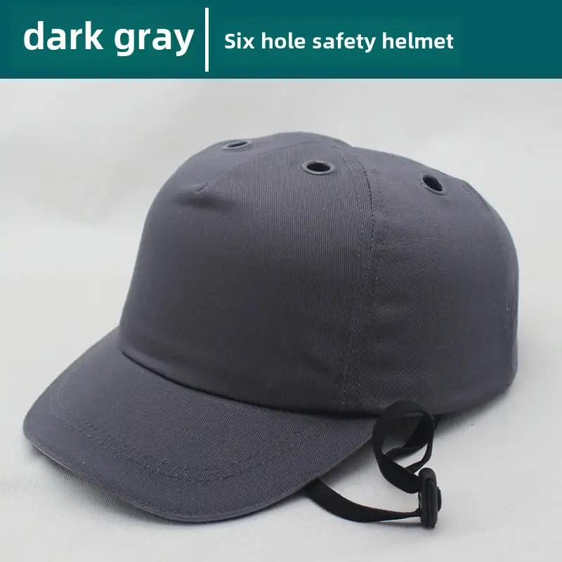 Red 6-Pore Baseball Safety Cap ABS Shell