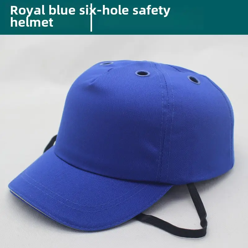 Red 6-Pore Baseball Safety Cap ABS Shell