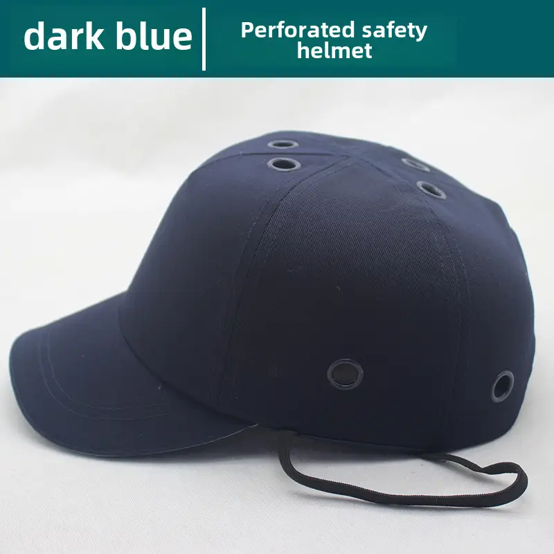 Red 6-Pore Baseball Safety Cap ABS Shell